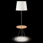 Brown Wood HOLD Table Lamp Massmi