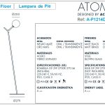 Atom Floor Lamp Design by Aromas AC Studio, www.donlighting.com