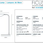 Ficus Table Lamp Design by J. F. Sevilla-Aromas Size
