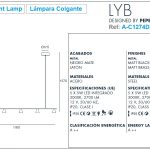 LYB Pendant Lamp Ref.A-C1274DL by-Pepe Fornas-Aromas
