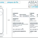 Specifications Abbacus Floor Lamp