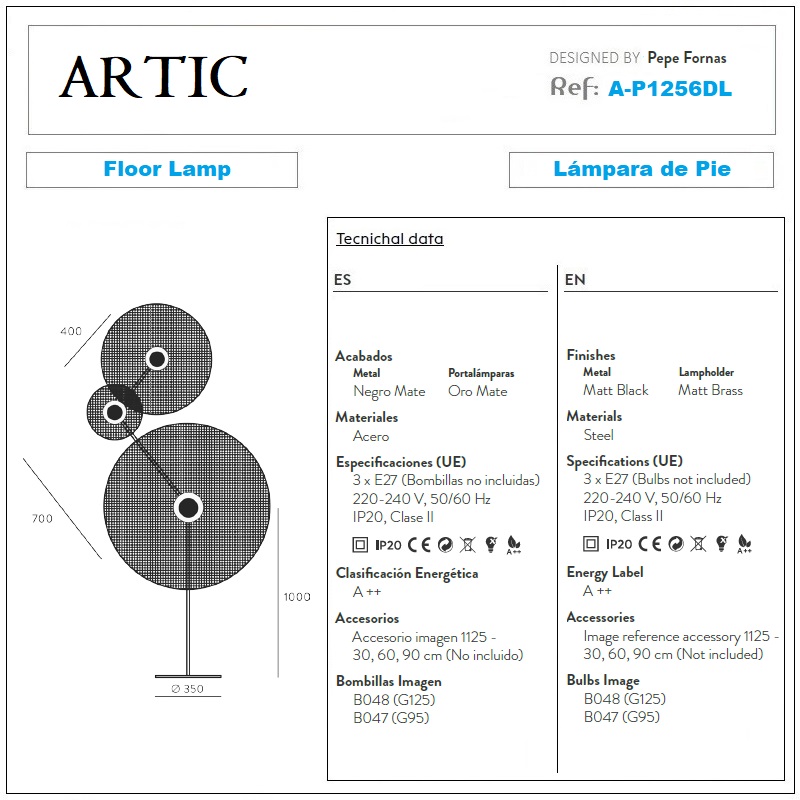 ARTIC Floor Lamp Design by Aromas - Best in modern lighting